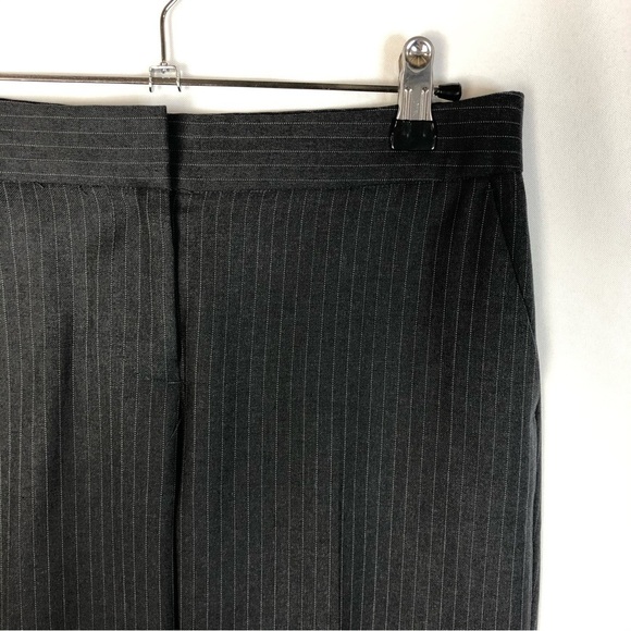 J. Crew Petite Wear Everywhere Gray Pinstripe Dress Pants 0P - Picture 3 of 4